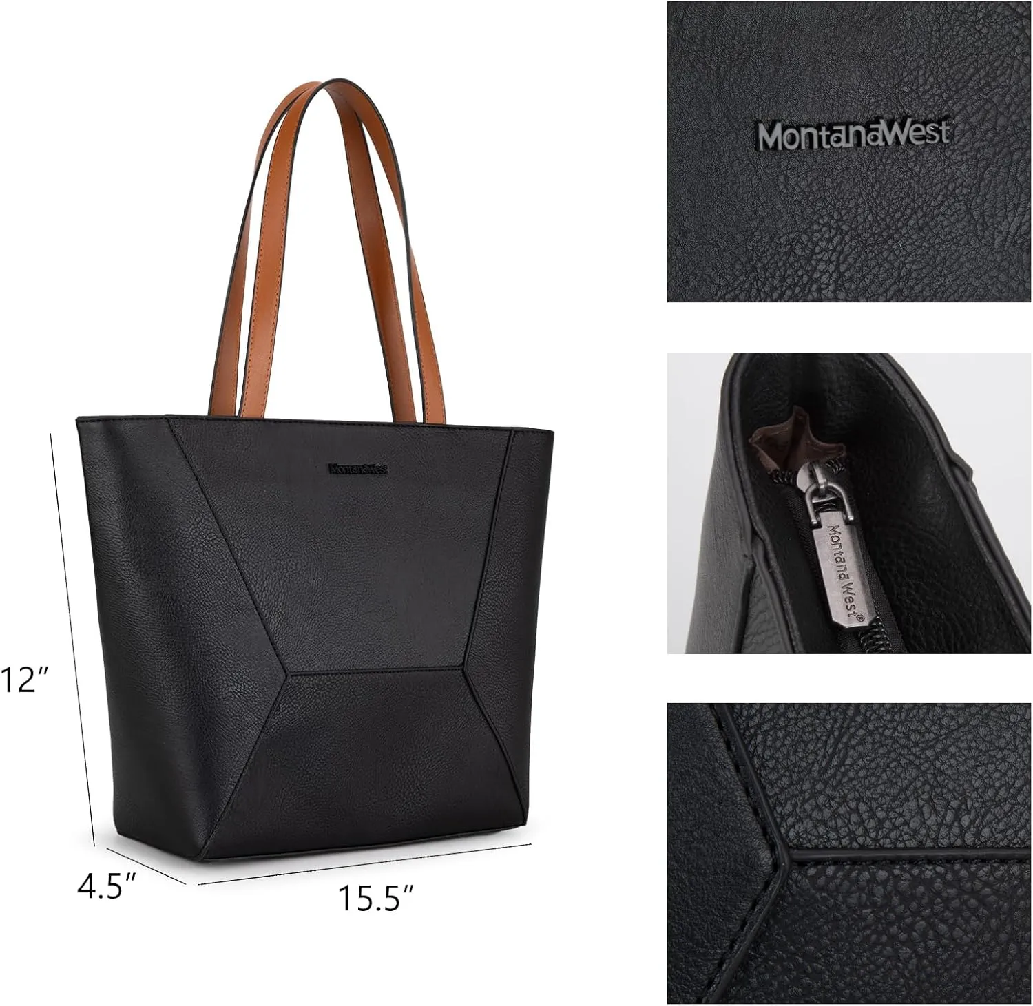 Montana West Tote Bag for Women Work Top Handle Handbags and Purses