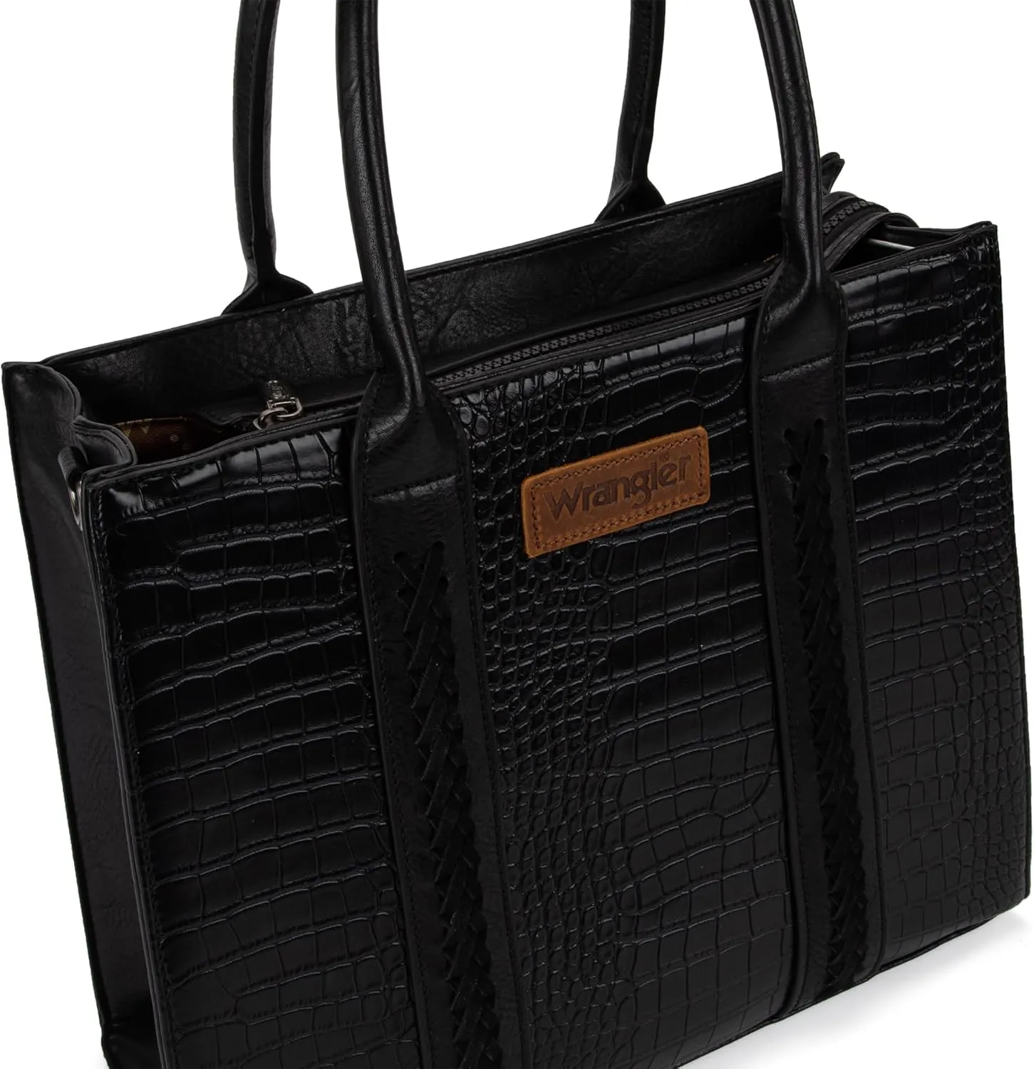 Montana West × Wrangler Purse for Women Large Work Tote Bags with Strap Vintage Top-Handle Handbags