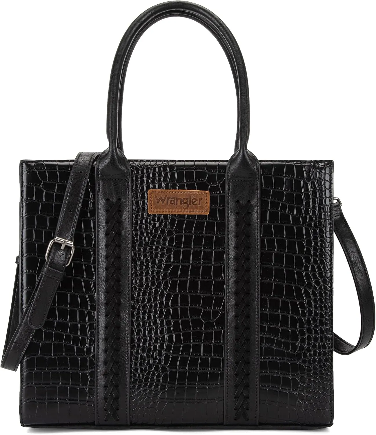 Montana West × Wrangler Purse for Women Large Work Tote Bags with Strap Vintage Top-Handle Handbags