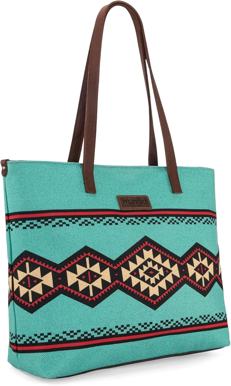 Montana West Wrangler Tote Bag for Women Canvas Shoulder Handbag Aztec Purse