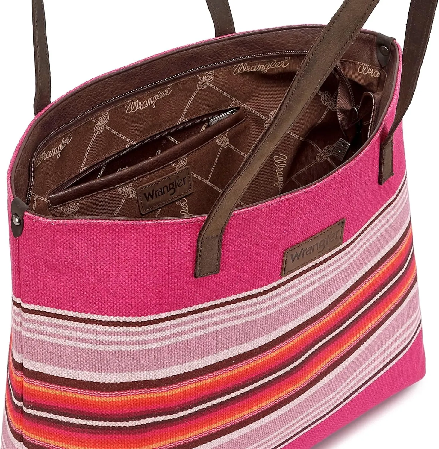 Montana West Wrangler Tote Bag for Women Canvas Shoulder Handbag Aztec Purse