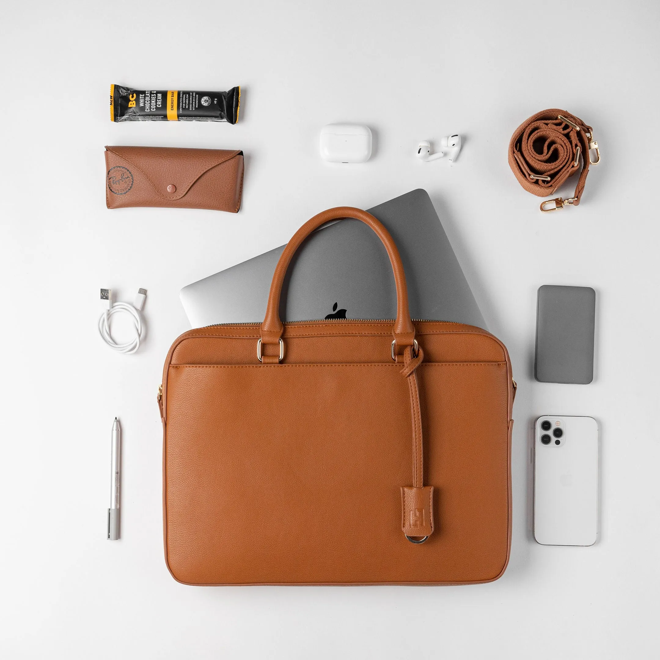 Mosman 15" Laptop Case - Tan