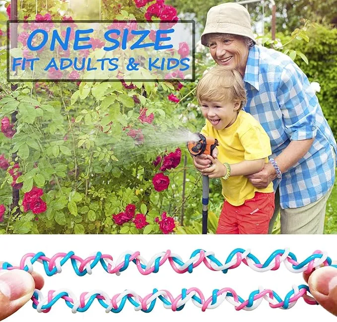 Mosquito Repellent Bracelets 12 Pack, Individually Wrapped Mosquito Repellent Bands, DEET Free Bug Insect Mosquito Wristbands Safe for Adults and Kids
