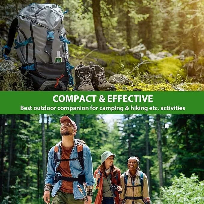Mosquito Repellent Spray for Body 4 Fl Oz Lemon Eucalyptus Essential Oil Insect Bug Spray Natural DEET Free Anti Mosquito Tick Gnat Fly Control for Outdoor Patio Camping Hiking Travel (1PC)