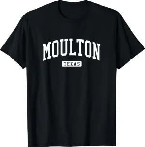 Moulton Texas TX Vintage Athletic Sports Design T-Shirt