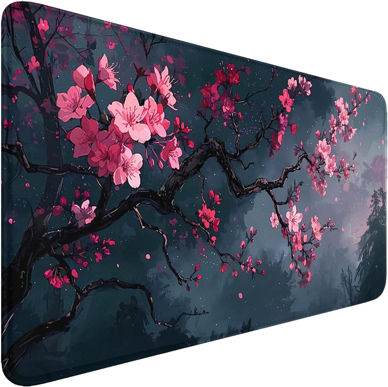 MTG Playmat Stitched Edges, 24 x 14 inches MTG Mat for MTG DTCG CCG RPG Trading Card Game Playmats Smooth Surface Battle Game Rubber Collection