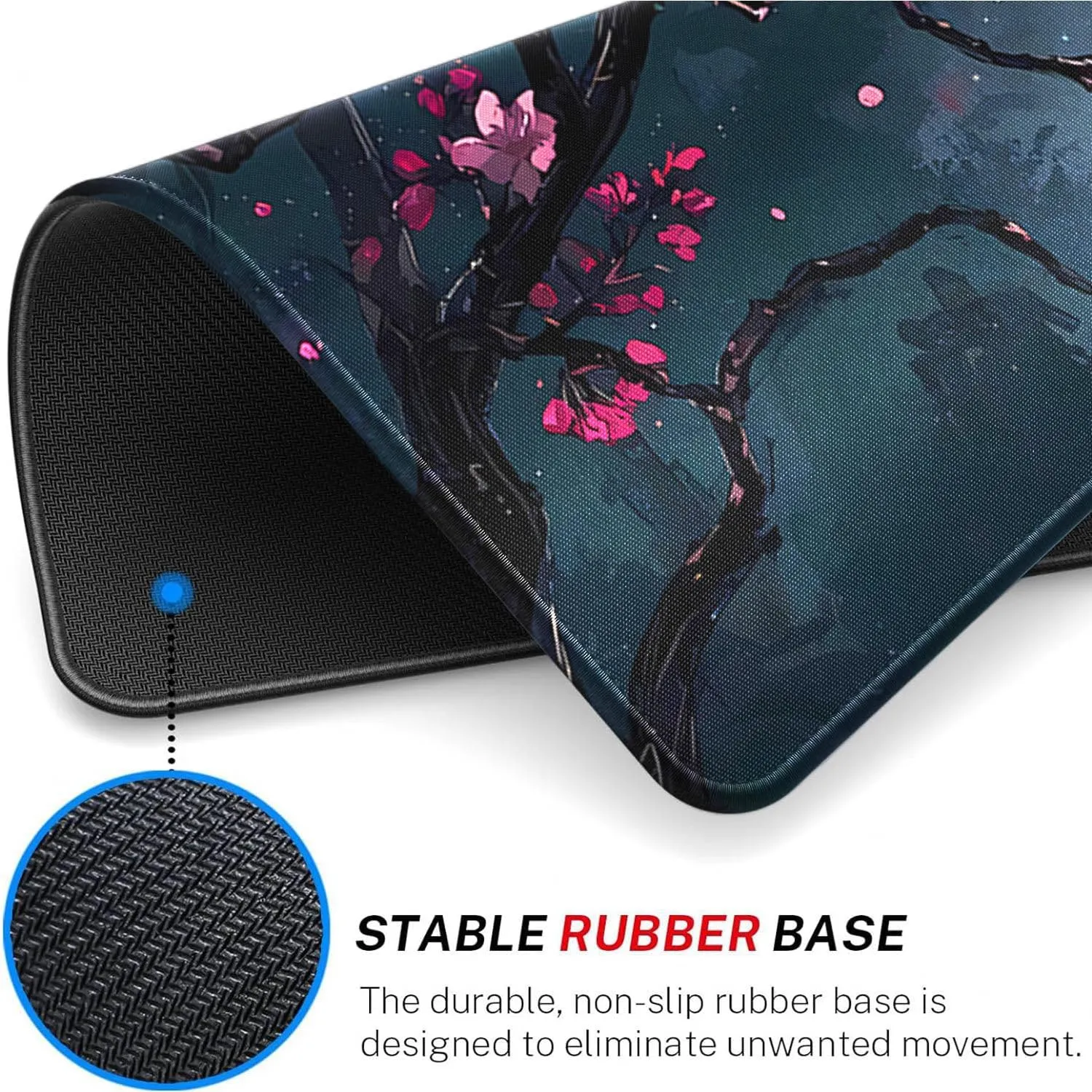 MTG Playmat Stitched Edges, 24 x 14 inches MTG Mat for MTG DTCG CCG RPG Trading Card Game Playmats Smooth Surface Battle Game Rubber Collection