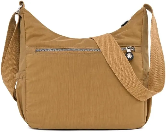 Mulit-Pockets Nylon Crossbody Bag for Women Waterproof Shoulder Bag Travel Purses and Handbag