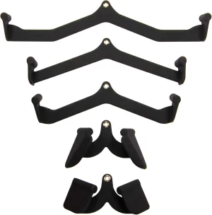 Multifunctional Home Gym System Workout Station Multiple Grip Handles, 5-Piece Combo