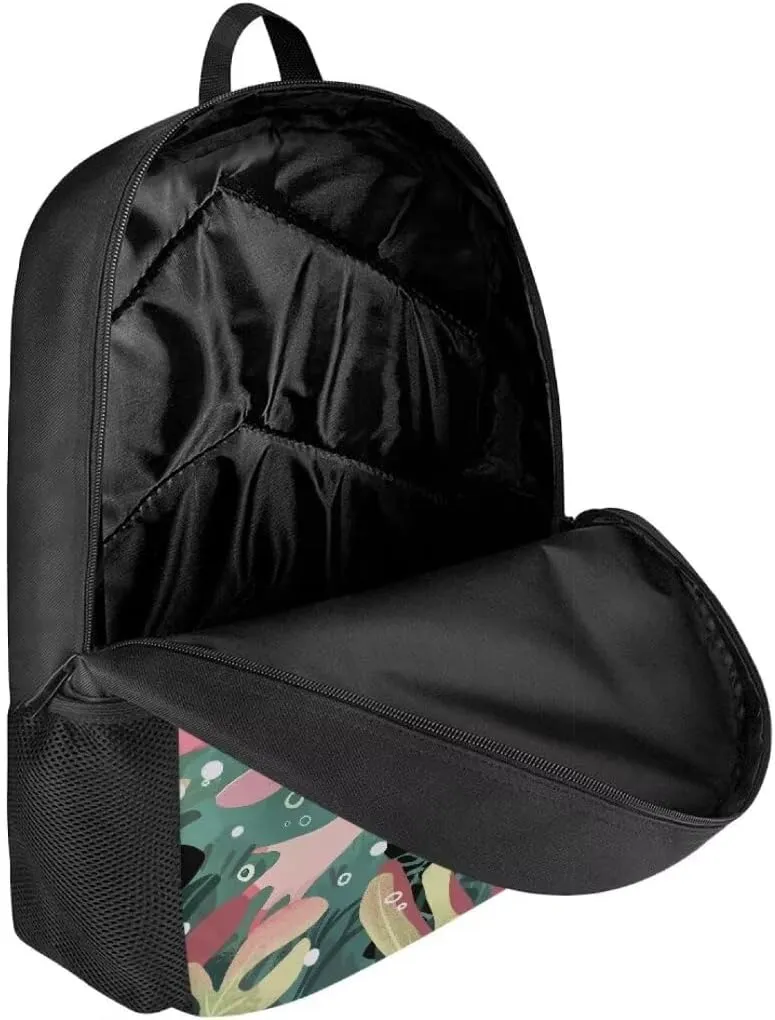 Mumeson Unisex Backpacks for Travel School, Axolotl Backpack Rucksack Multi-function School Bag for Elementary School Daypack with Mesh Side Pockets
