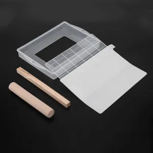 Mumusuki DIY Nougat Tray Set, Handmade Silicone Nougat Nonstick Making Mat Wooden Rolling Pin Baking Tools Chocolate Candy Tools