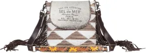 Myra Bag Western Leather Shoulder Bag for Women - Upcycled Canvas Crossbody Bag Haven Prints