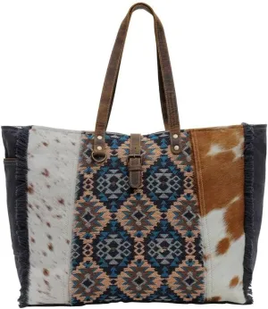 Myra Bag Western Leather Weekender Bag for Women - Vanessia