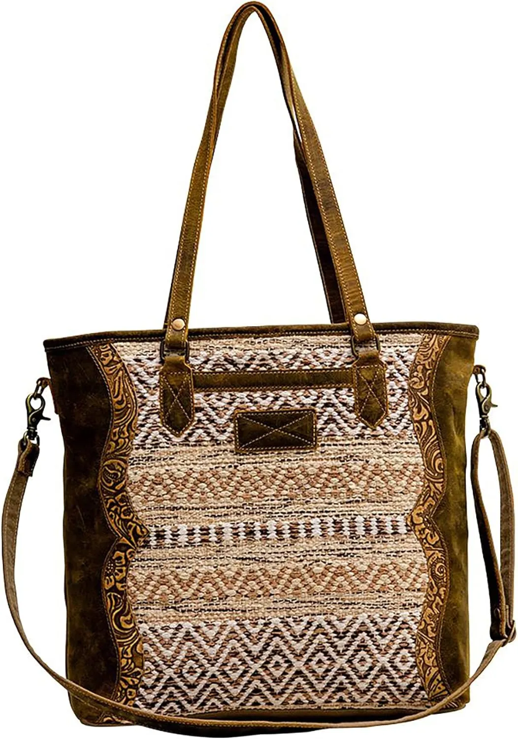 Myra Bag Western Tote Shoulder Bag for Women - Leather Crossbody Bag Floret