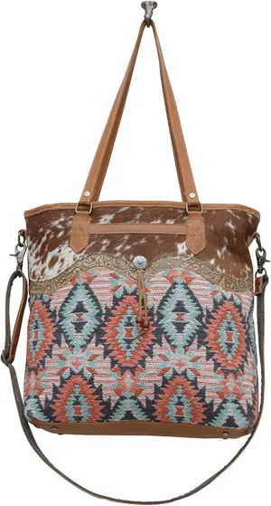 Myra Bag Western Tote Shoulder Bag for Women - Leather Crossbody Bag One Size Martinique Wash
