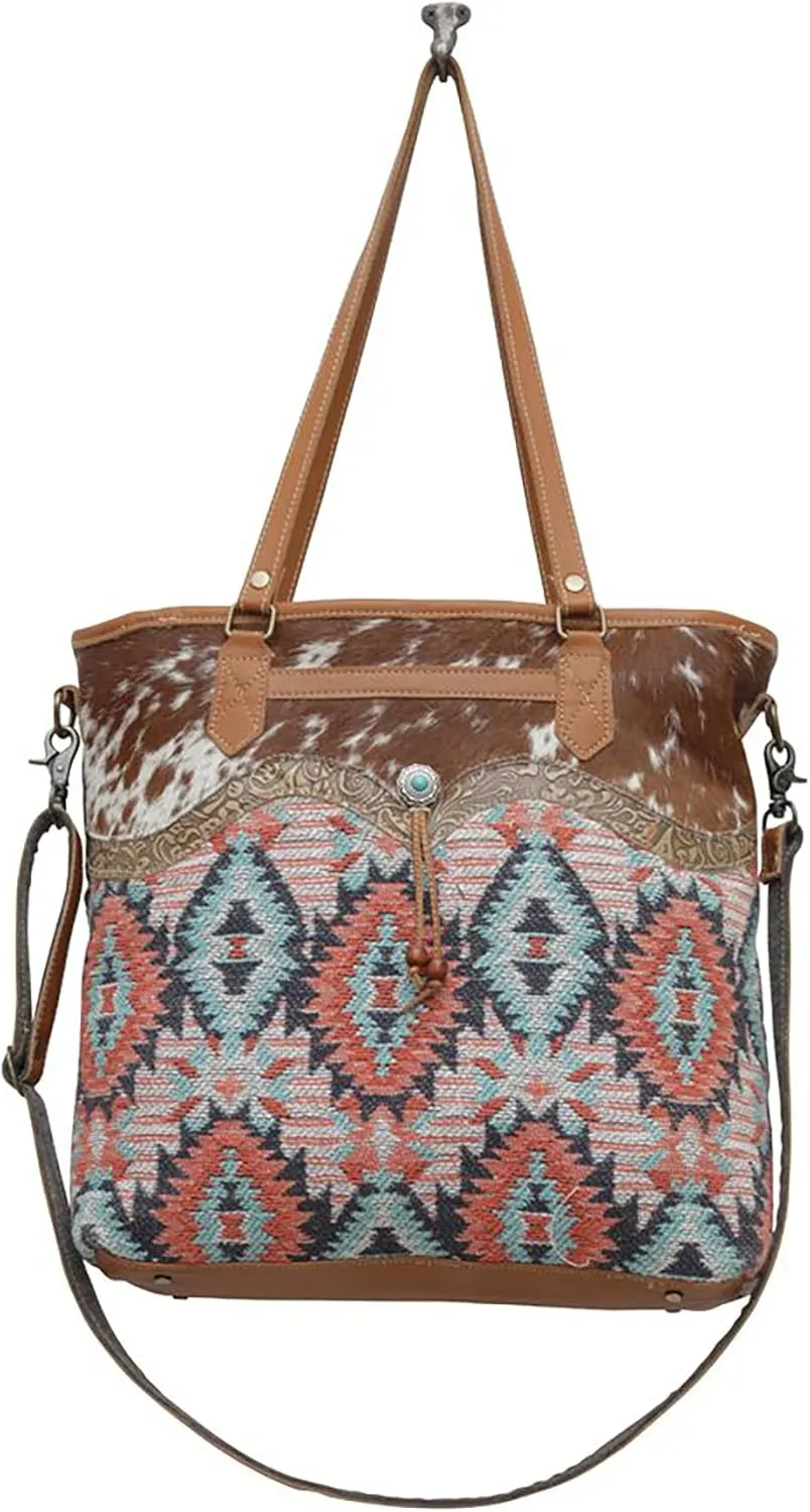 Myra Bag Western Tote Shoulder Bag for Women - Leather Crossbody Bag One Size Martinique Wash