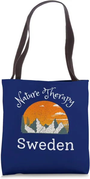 Nature Therapy Travel Sweden Vacation Vintage Sweden Tote Bag