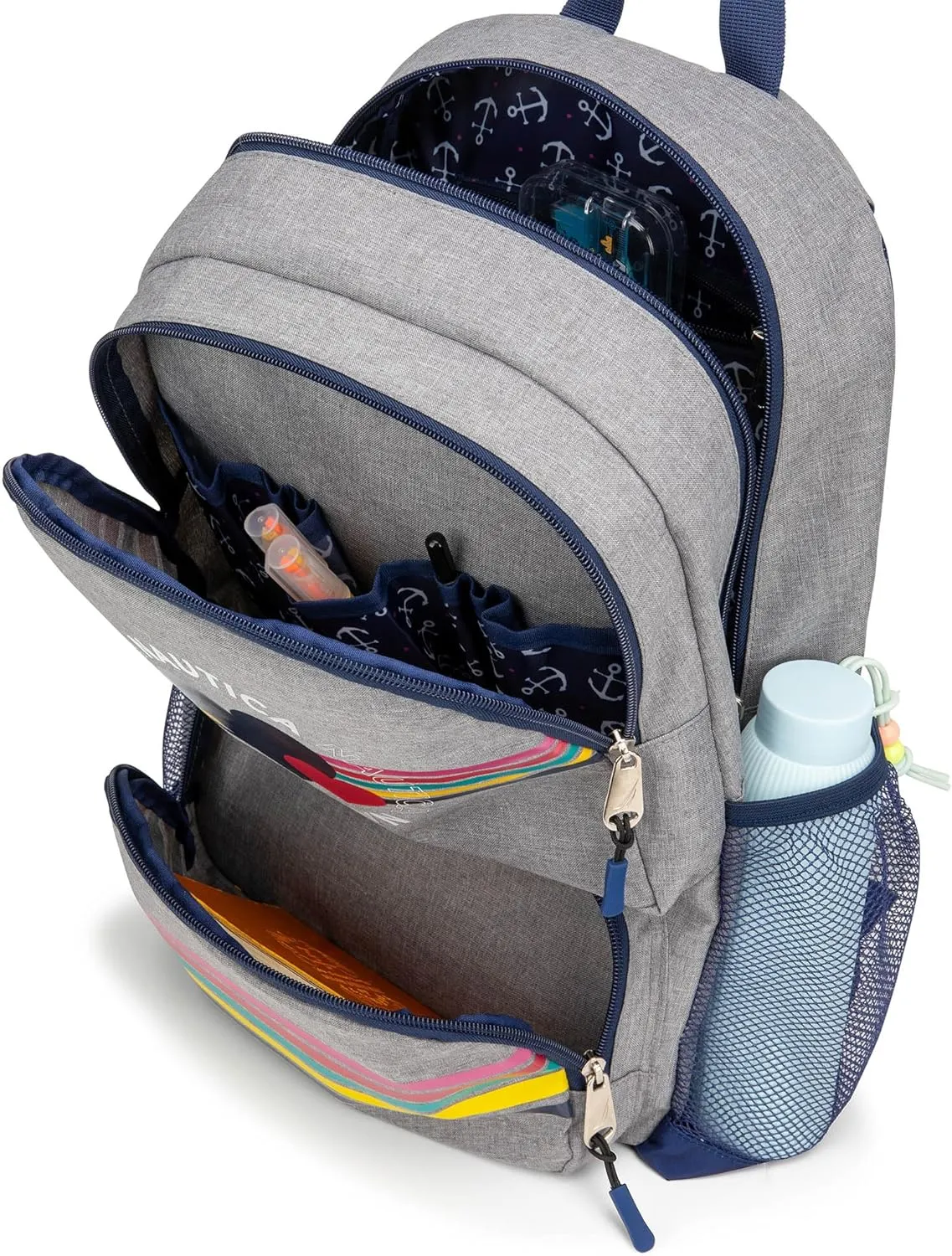 Nautica Backpack for Kids | Kindergarten, Elementary Children Backpack | 16" Tall | Hearts