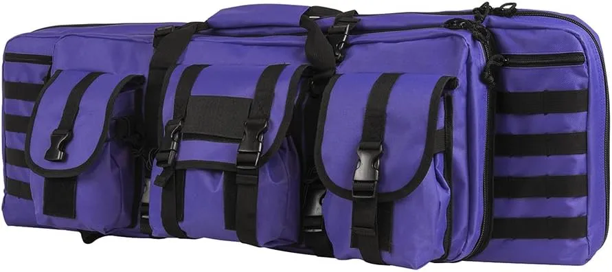 NC Star CVDC2946PR-36 NcStar, Double Carbine Case, Sizenameinternal, Black with Purple Tan, 36