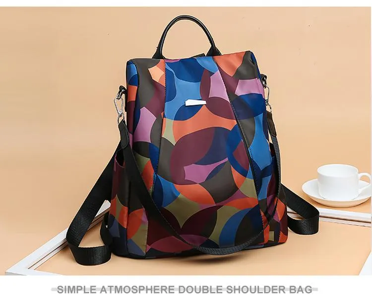 New Fashion Oxford Women Anti Theft Waterproof Backpack