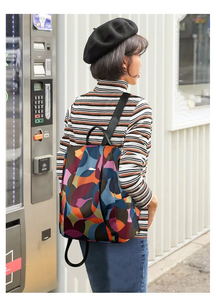 New Fashion Oxford Women Anti Theft Waterproof Backpack