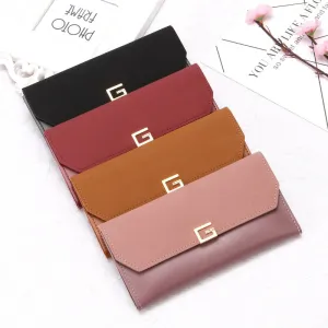 New Female Wallets Women Zipper Purses Lady Long Hasp Purses 5.5Inch Phone Pocket Female Strap Clutch Coin Card Holders