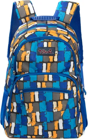 NEW TILAMI 14 Inch kid Toddler Backpack Boys Girls School Bag Kindergarten Elementary Cute Backpacks, Blue Dynamic