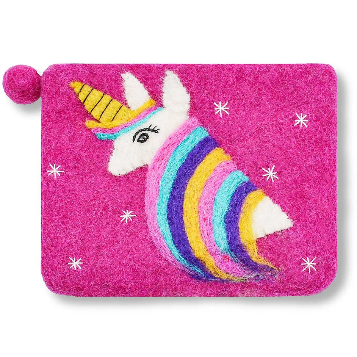 New Unicorn Design Coin Purse: Purple