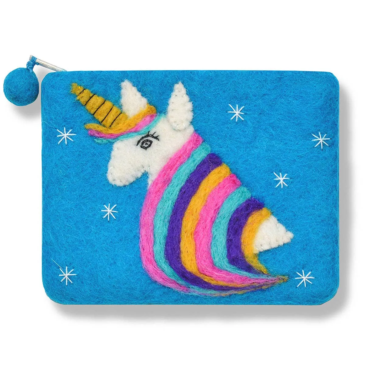New Unicorn Design Coin Purse: Purple