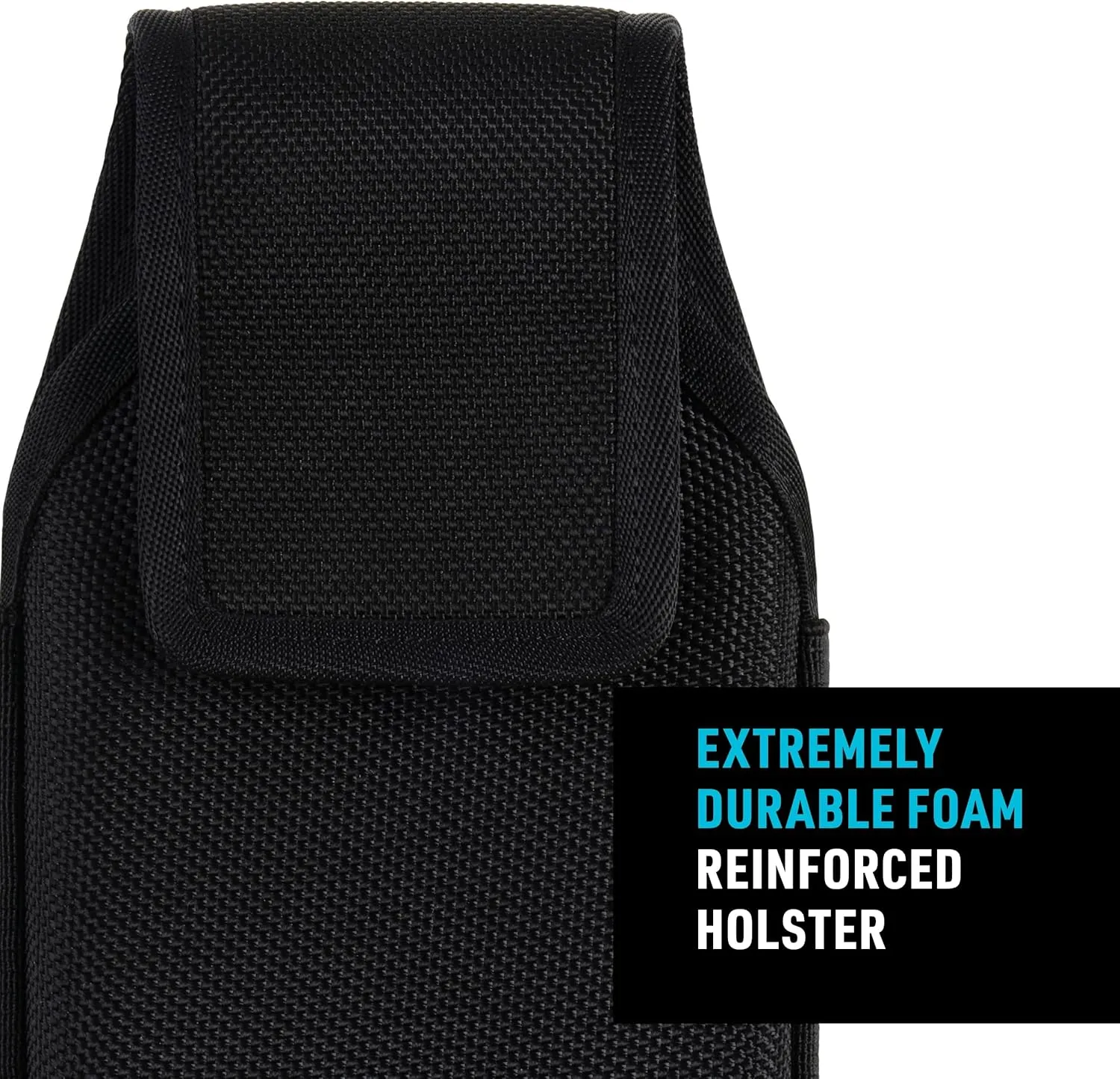 Nite Ize Clip Case Hardshell Universal Rugged Holster - Protective Phone Holder with Belt Clip - Holster for Men's & Women's Belts - Utility Belt Phone Pouch - XX-Large, Black