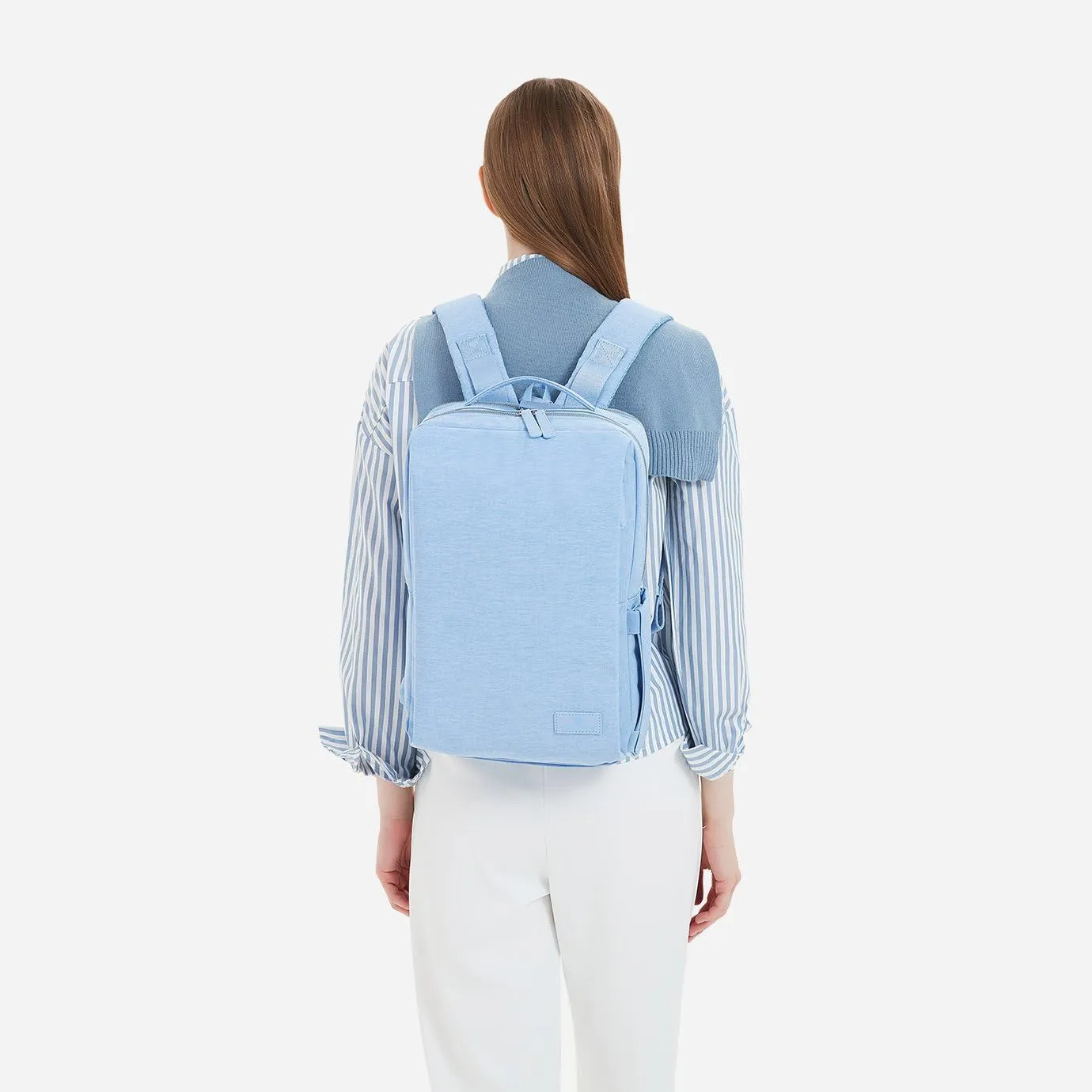 Nordace Siena Pro 13 Smart Backpack - 13.3" Laptop Backpack, 15L Daily Backpack for Travel, Everyday, or Work (Light Blue)