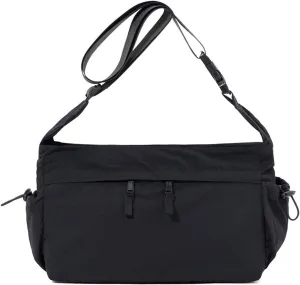NOTAG Large Crossbody Bags Women Nylon Shoulder Messenger Handbags with Multipocket Travel Purses