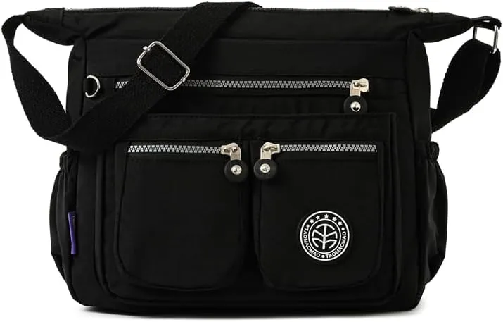 Nylon Crossbody Bag for Women Travel Purses and Handbag Large Capacity Waterproof Shoulder Bag