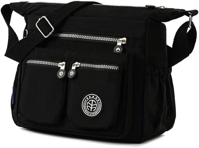 Nylon Crossbody Bag for Women Travel Purses and Handbag Large Capacity Waterproof Shoulder Bag