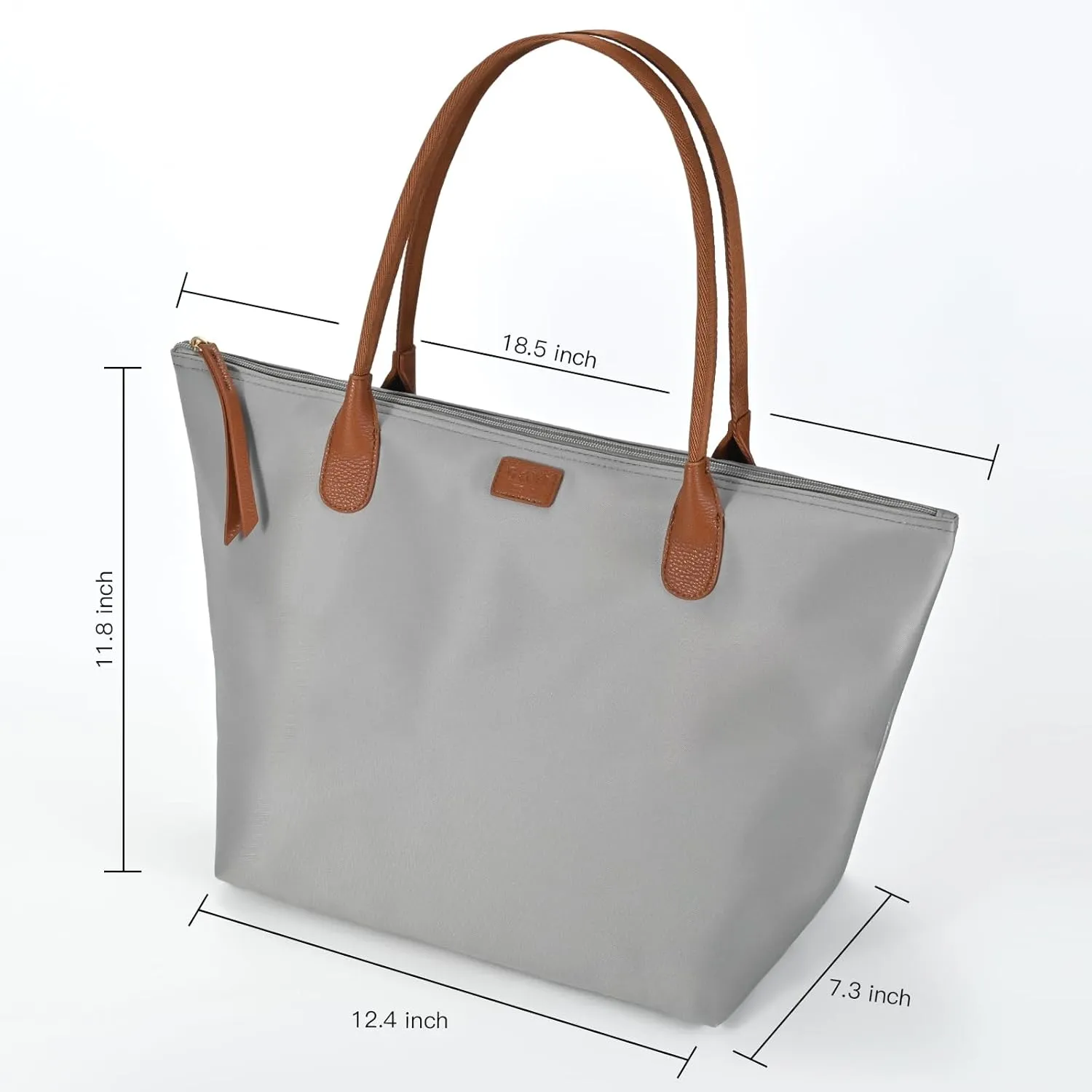 Nylon Tote Bag for Women, Large Foldable Weekend Hobo Purses for Women, Shoulder Tote Handbags with Zipper