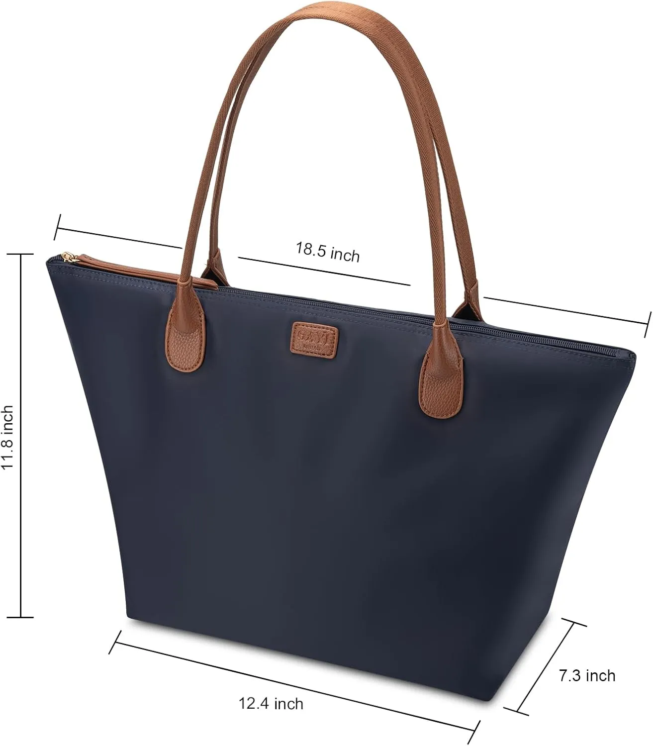 Nylon Tote Bag for Women, Large Foldable Weekend Hobo Purses for Women, Shoulder Tote Handbags with Zipper