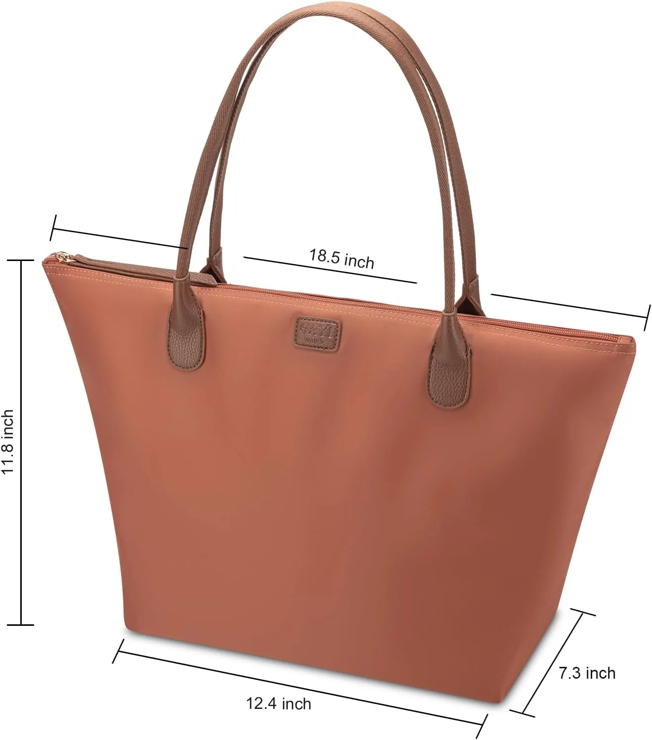 Nylon Tote Bag for Women, Large Foldable Weekend Hobo Purses for Women, Shoulder Tote Handbags with Zipper