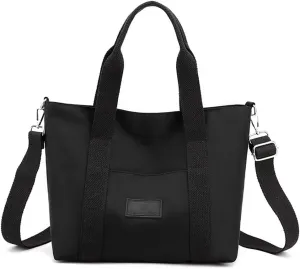 Nylon Tote Bag for Women Waterproof Cross Body Handbags Purses with Zipper Pocket Shoulder Bag Ladies Casual Satchel