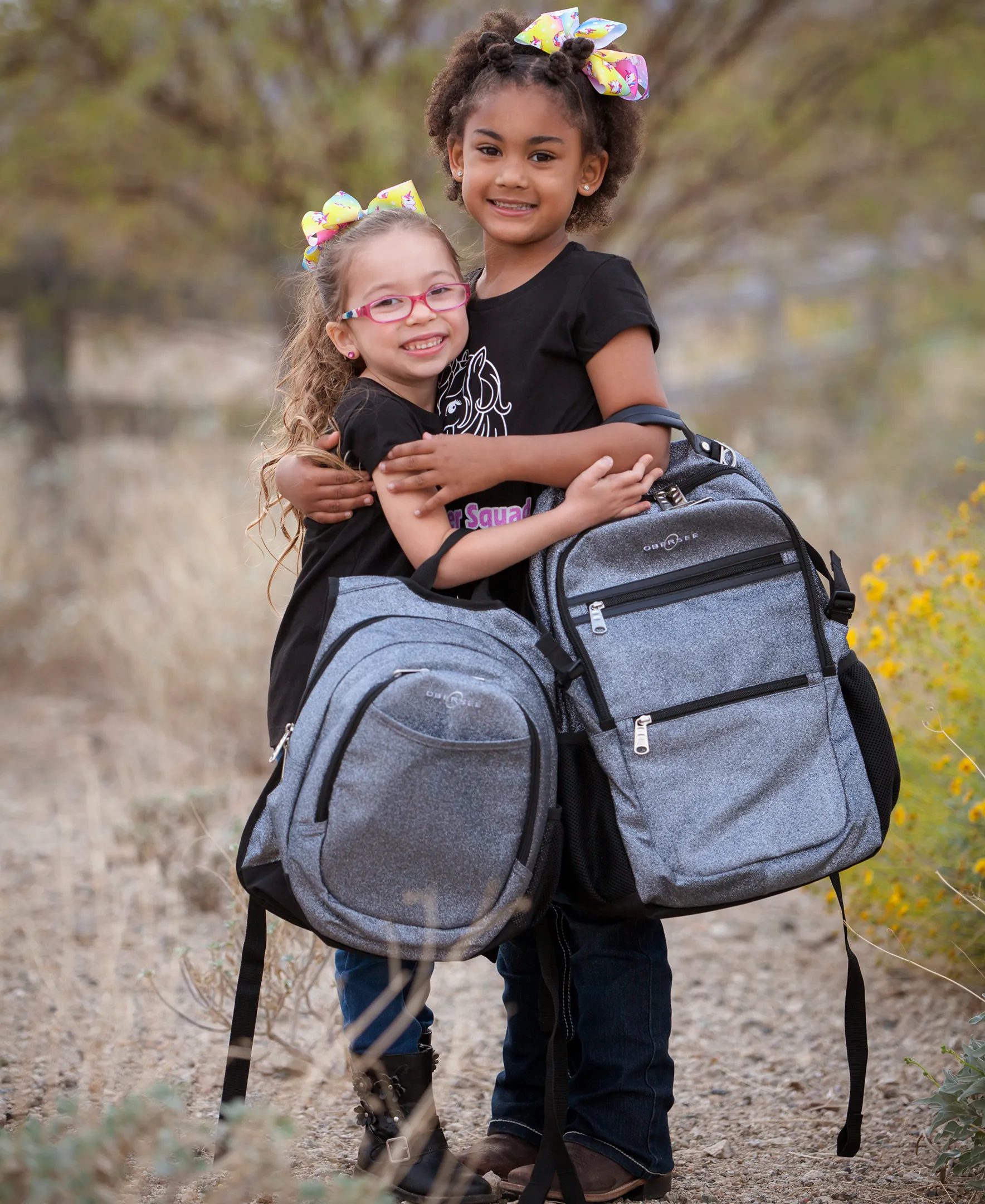 O3KCBP025 Obersee Mini Preschool Backpack for Girls with integrated
