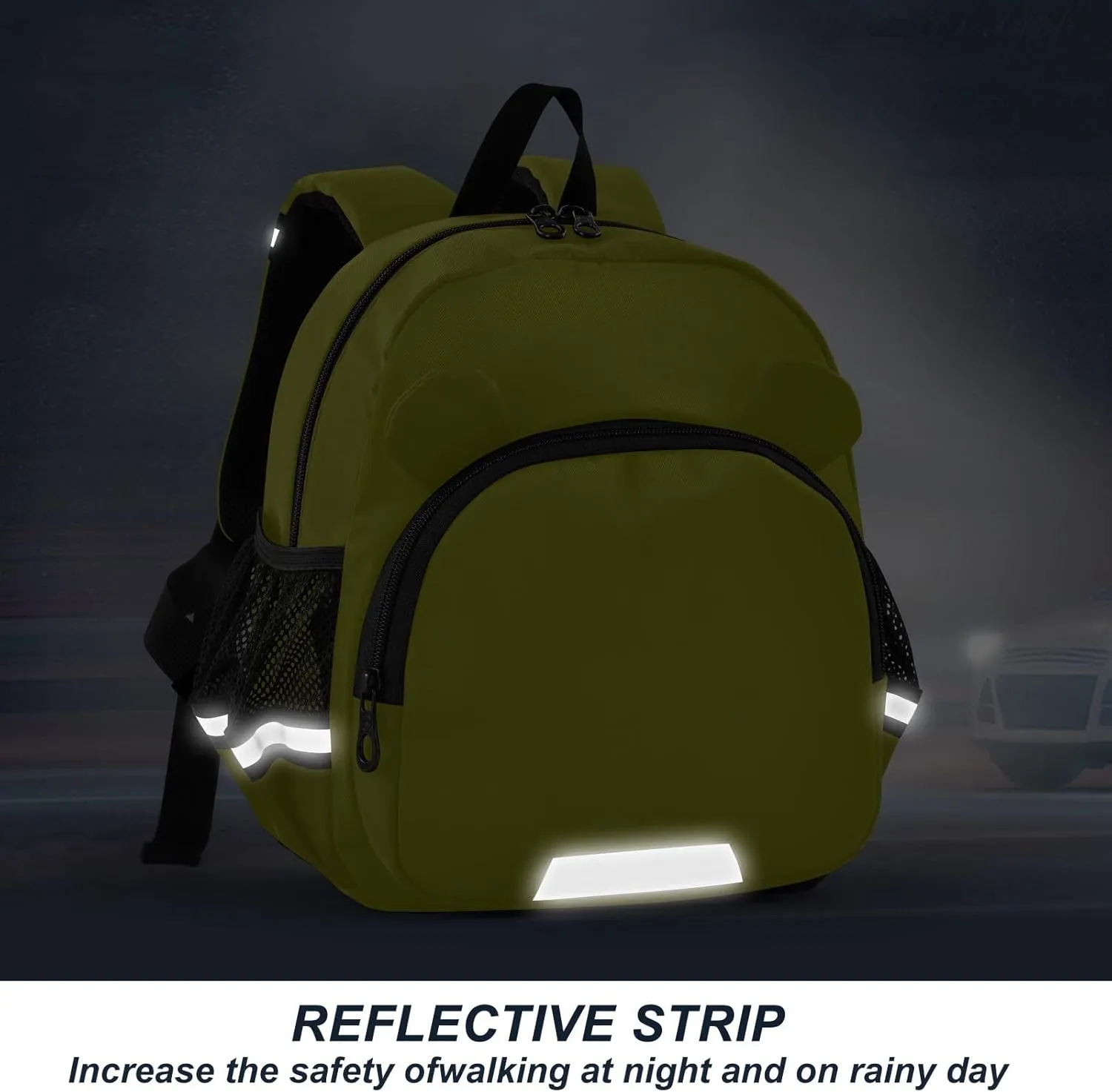 Olive Kids Bookbag, Medium Toddler Backpack Leash for Little Kids
