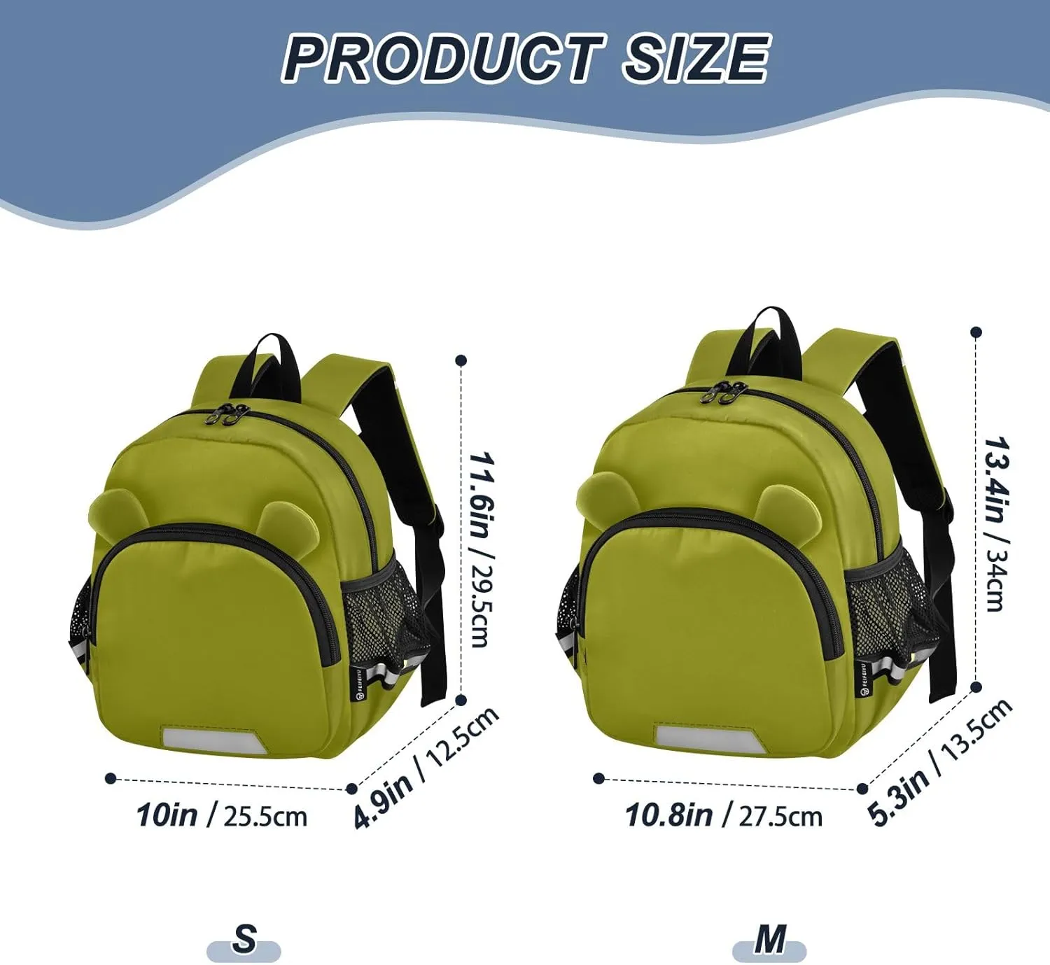 Olive Kids Bookbag, Medium Toddler Backpack Leash for Little Kids