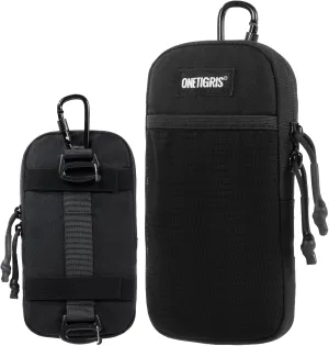 OneTigris Cell Phone Holster - Phone Belt Holder Molle Phone Pouch for Belt with Loop, Holds 4.7"-6.5" Phones in Black