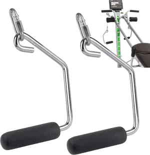 Open Ended Chrome Grip Handles for Total Gym Accessories - Compatible with Total Gym XLS, Supra, Electra, FIT - Replacement Parts