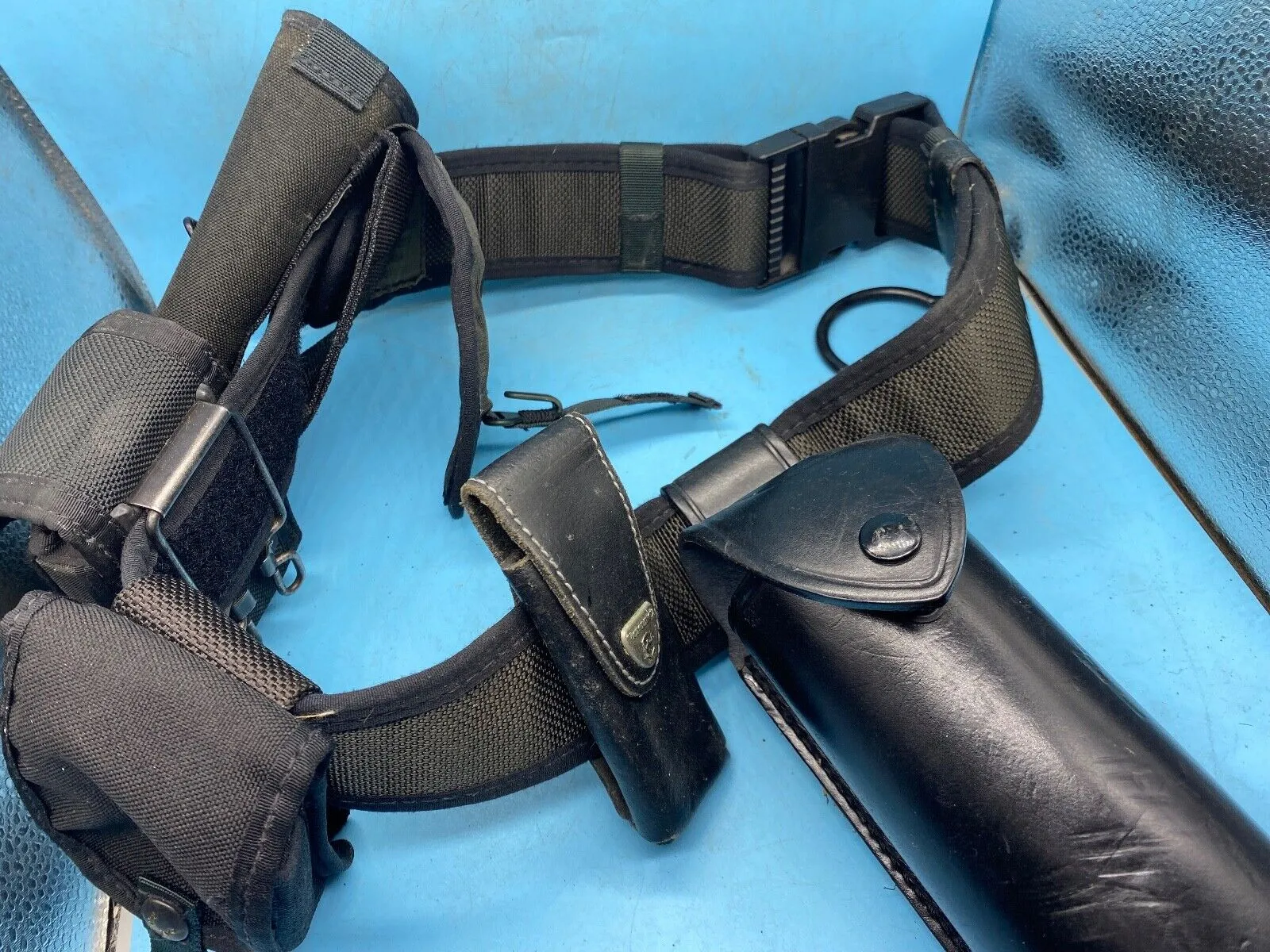 Original Police / Combat / Tactical Belt, Holster & Equipment Rig - Approx 46"