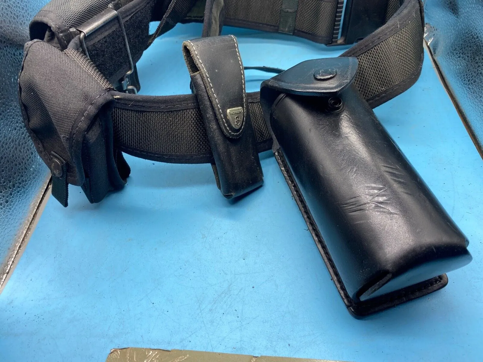 Original Police / Combat / Tactical Belt, Holster & Equipment Rig - Approx 46"