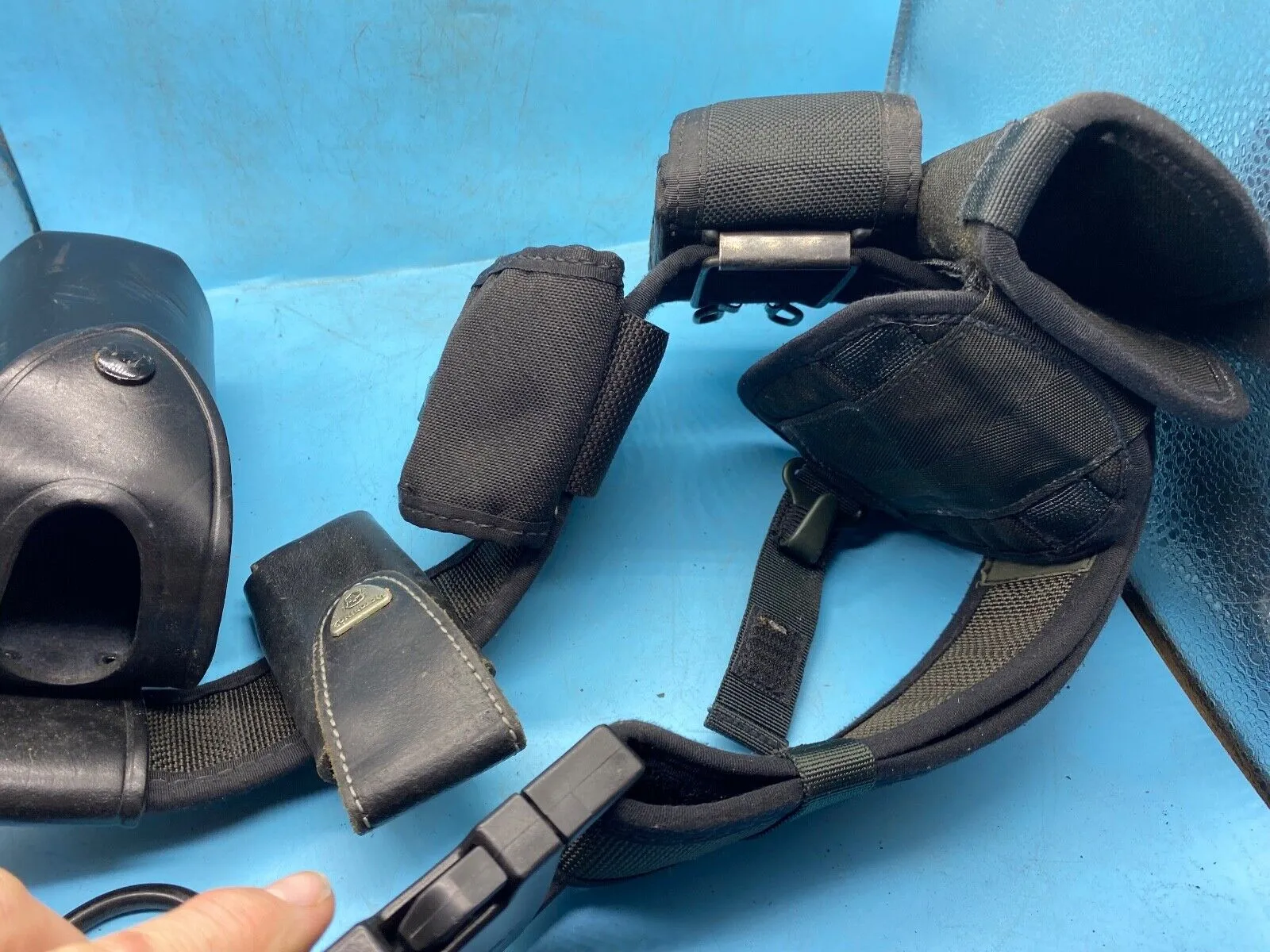 Original Police / Combat / Tactical Belt, Holster & Equipment Rig - Approx 46"