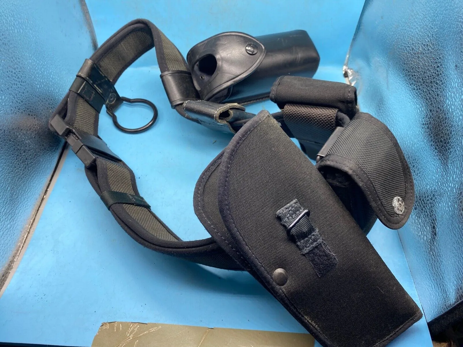 Original Police / Combat / Tactical Belt, Holster & Equipment Rig - Approx 46"