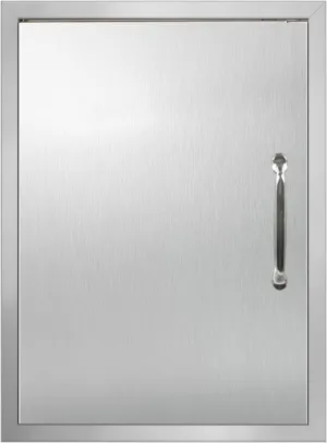 Outdoor Kitchen Doors 17W x 23H Inch Stainless Steel Doors, Vertical Access Door with Handles Single Access Cabinet Door, Flush Mount for Grilling Station, Outdoor Kitchens BBQ Island& Cabinet
