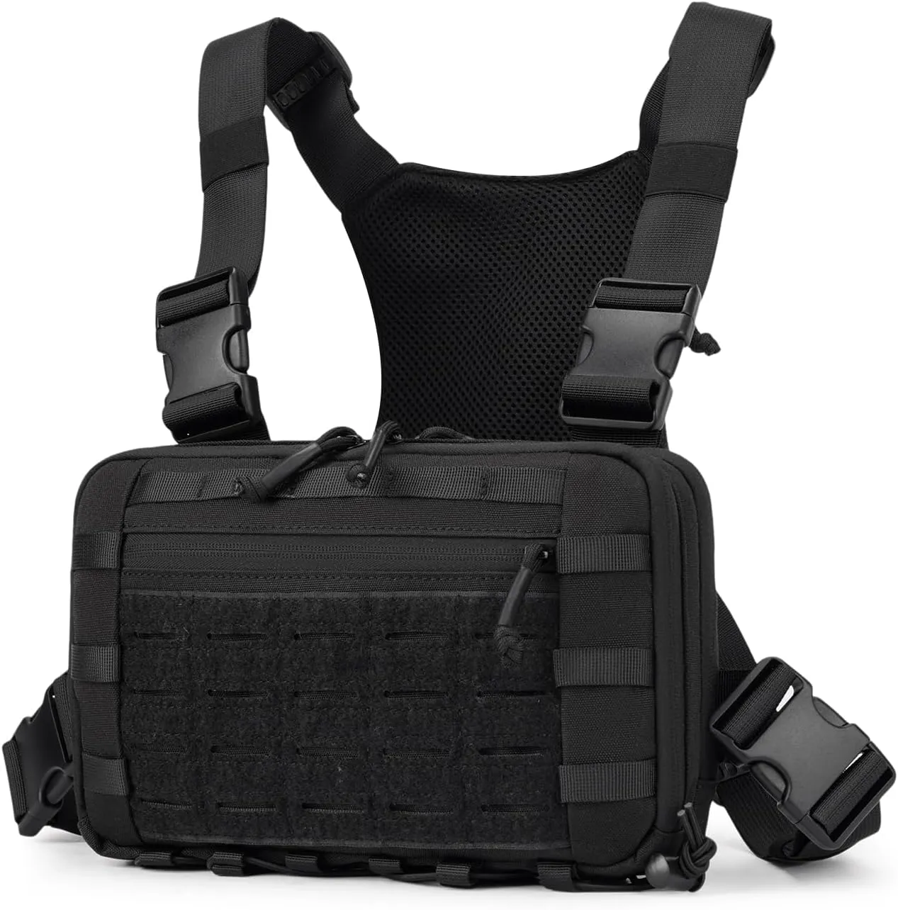 Outdoor Tactical Chest Bag Chest Rig Pack EDC Molle Utility Chest Pouch for Workouts Hiking Fishing