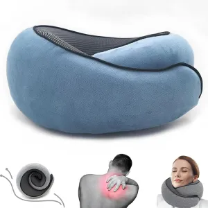 Outney™ Travel Neck Pillow, 2024 Travel Pillow for Airplanes, 100% Pure Memory Foam, Full Neck Surround Pillows for Traveling Flight Sleeping, Portable Travel Essentials (Peacock Blue)